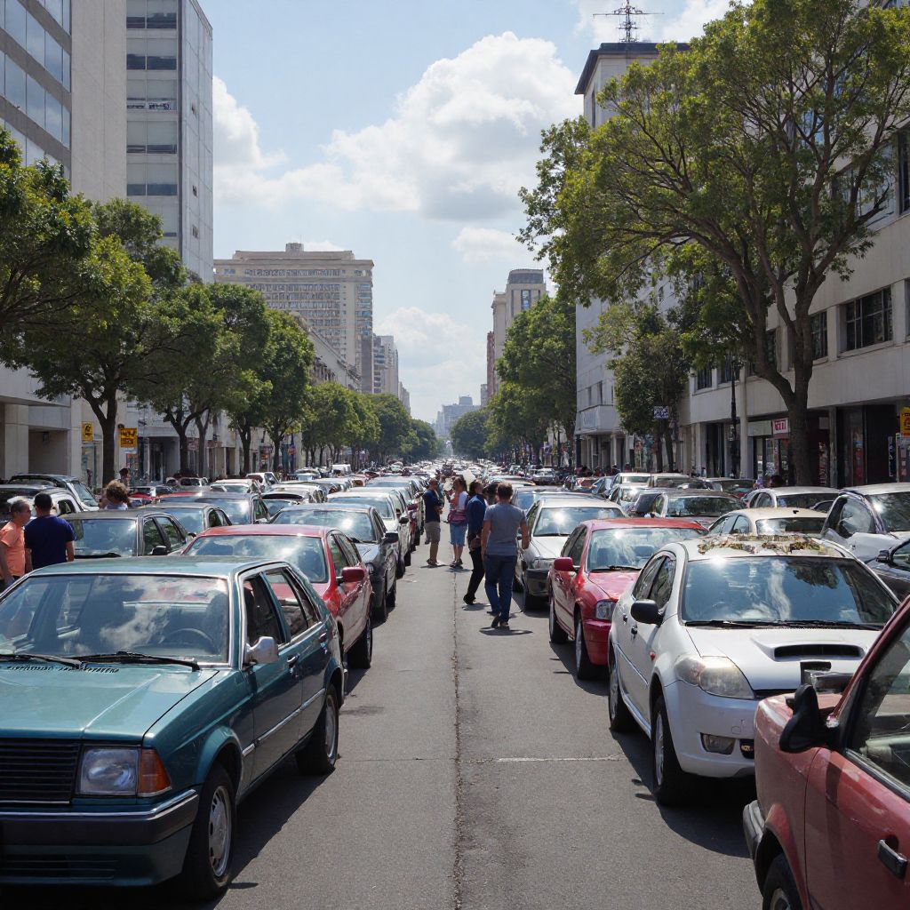 Feria de autos usados en Buenos Aires